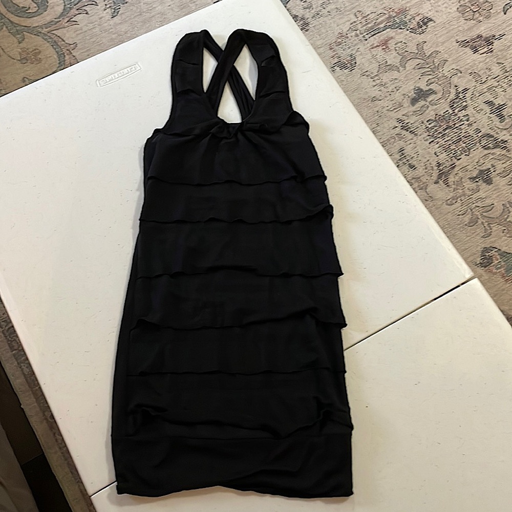 Miley Cyrus/MAX AZRIA black shirt. Size small